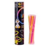 Set 100 Bratari Luminoase, Embo, pentru Petreceri, Fosforescente, Glow Sticks, 20 cm, Multicolor