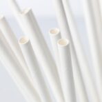 Set 100 Paie, Embo, din Hartie, 20 cm, Model Uni, Alb - imagine 2