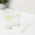 Set 100 Paie, Embo, din Hartie, 20 cm, Model Uni, Alb - imagine 3