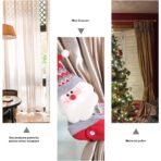 Clema pentru perdea, prindere cu arici, model Mos Craciun, material textil/poliester, 53 x 23 cm, multicolor - imagine 4