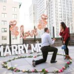 Balon din Folie Metalizata, Embo, Model Love scris de mana, 102x65 cm, Tematica Ziua Îndrăgostiților, Ambalaj Individual, Pai Inclus, Umflare cu Aer sau Heliu, Rose Gold - imagine 4