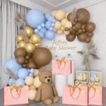 Baloane pentru Arcada, pentru Baieti, BABY SHOWER, Embo, Mset mix din 107 Baloane, din Latex pentru decor, Albastru Maro