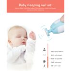 Set Pila Electrica pentru Copii si Bebelusi, Embo, ABS, 6 Accesorii, cu Lumina LED, Albastru Alb - imagine 7