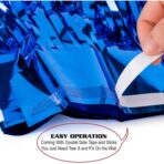 Perdea Franjurata, Embo, Model Decor Petrecere, pentru Fundal de Poze, Amenajare Colorata a Petrecerii, Dimensiune 100x200 cm, Albastru Inchis - imagine 6