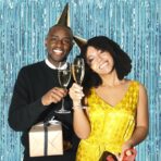 Perdea Franjurata, Embo, Model Decor Petrecere, pentru Fundal de Poze, Amenajare Colorata a Petrecerii, Dimensiune 100x200 cm, Albastru Deschis - imagine 4