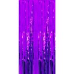 Perdea Franjurata, Embo, Model Decor Petrecere, pentru Fundal de Poze, Amenajare Colorata a Petrecerii, Dimensiune 100x200 cm, Mov