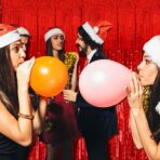 Perdea Franjurata, Embo, Model Decor Petrecere, pentru Fundal de Poze, Amenajare Colorata a Petrecerii, Dimensiune 100x200 cm, Rosu - imagine 6