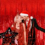 Perdea Franjurata, Embo, Model Decor Petrecere, pentru Fundal de Poze, Amenajare Colorata a Petrecerii, Dimensiune 100x200 cm, Rosu - imagine 9