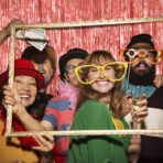 Perdea Franjurata, Embo, Model Decor Petrecere, pentru Fundal de Poze, Amenajare Colorata a Petrecerii, Dimensiune 100x200 cm, Rose Gold - imagine 5