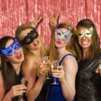 Perdea Franjurata, Embo, Model Decor Petrecere, pentru Fundal de Poze, Amenajare Colorata a Petrecerii, Dimensiune 100x200 cm, Rose Gold - imagine 6