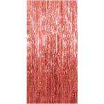 Perdea Franjurata, Embo, Model Decor Petrecere, pentru Fundal de Poze, Amenajare Colorata a Petrecerii, Dimensiune 100x200 cm, Rose Gold