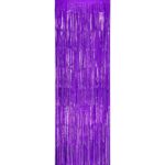 Perdea Franjurata, Embo, Model Decor Petrecere, pentru Fundal de Poze, Amenajare Colorata a Petrecerii, Dimensiune 100x200 cm, Mov Deschis