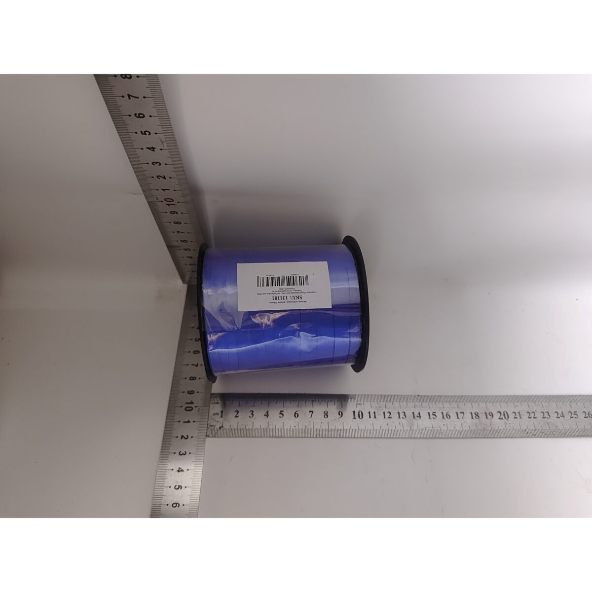 Panglica pentru Baloane, Embo, Rola de 200 de Metri, din Rafie, Albastra - imagine 2