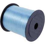 Panglica pentru Baloane, Embo, Rola de 200 de Metri, din Rafie, Albastra - imagine 3