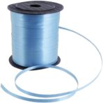 Panglica pentru Baloane, Embo, Rola de 200 de Metri, din Rafie, Albastra - imagine 8