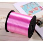 Panglica pentru Baloane, Embo, Rola de 200 de Metri, din Rafie, Roz - imagine 4