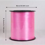 Panglica pentru Baloane, Embo, Rola de 200 de Metri, din Rafie, Roz - imagine 8