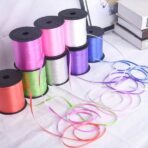 Panglica pentru Baloane, Embo, Rola de 200 de Metri, din Rafie, Roz - imagine 9