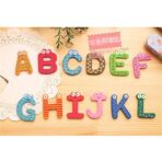 Set 26 Magneti de Frigider pentru Copii, Embo, Model Alfabet A-Z, Figurine Amuzante, din Lemn, Multicolor - imagine 3