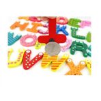 Set 26 Magneti de Frigider pentru Copii, Embo, Model Alfabet A-Z, Figurine Amuzante, din Lemn, Multicolor - imagine 5