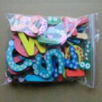 Set 26 Magneti de Frigider pentru Copii, Embo, Model Alfabet A-Z, Figurine Amuzante, din Lemn, Multicolor - imagine 9