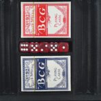Set de Poker Complex cu 300 de jetoane Embo, Include 2 seturi de carti, 5 zaruri, Echipat cu servieta de aluminiu cu dimensiunile 39x7x27 cm - imagine 4
