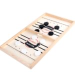 Joc Fooseball Interactiv, Embo, Tip Hockey pe Gheata, din Lemn, 10 Piese de Joc, +4 Ani, 54 x 29 cm, Multicolor