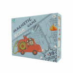 Joc educativ magnetic de interconectare, micul pompier, 15 nivele, 9 carti, pentru copii, +3 ani, multicolor