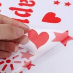 Sticker Autocolant pentru Baloane, Embo, Tematica Aniversare, Model Happy Birthday, 29x21 cm, Rosu - imagine 4