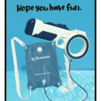 Pistol cu apa pentru copii Embo, rezervor tip ghiozdan, 1500 ml, reglabil, material ABS/silicon, distanta improscare 8 metri, tragaci cu presiune, 12.5 x 28 cm, albastru - imagine 8