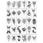 Set 30 Tatuaje Temporare, Embo, pe Baza de Apa, Model 6, Negru