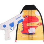 Set 2 Piese Jucarie Interactiva, Embo, Pistol de Catapultare + Zmeu, din Plastic si Panza, +8 Ani, Impermeabil, Model Dragon cu Flacari, Multicolor