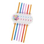 Set 6 Paie, Embo, Colectia Happy Birthday, 26 cm, din Carton/Plastic, Multicolor