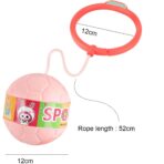 Minge pentru Sarit, Embo, Tip Coarda Hula Hoop, Cerc 12 cm, Coarda 52 cm, Minge 12 x 11 cm, Functie Iluminat, 4-6 Ani, Plastic, Roz - imagine 3