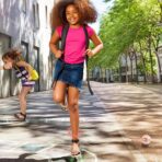 Minge pentru Sarit, Embo, Tip Coarda Hula Hoop, Cerc 12 cm, Coarda 52 cm, Minge 12 x 11 cm, Functie Iluminat, 4-6 Ani, Plastic, Roz - imagine 5