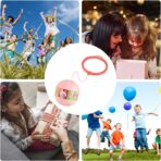 Minge pentru Sarit, Embo, Tip Coarda Hula Hoop, Cerc 12 cm, Coarda 52 cm, Minge 12 x 11 cm, Functie Iluminat, 4-6 Ani, Plastic, Roz - imagine 8