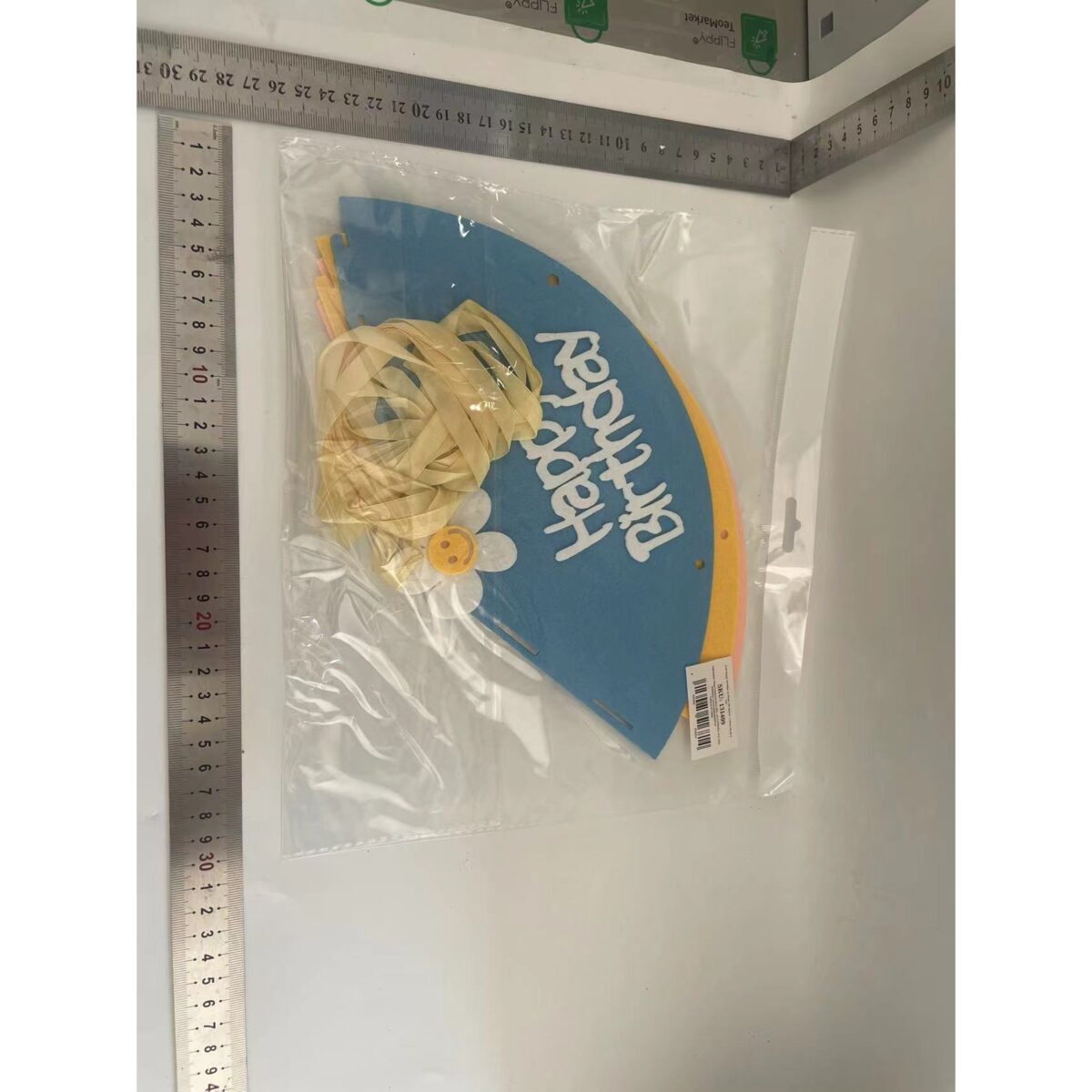 Set 3 Coifuri Happy Birthday, Embo, pentru Petrecere, Tematica Aniversare, cu Floare din Spuma, Multicolor - imagine 2