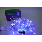 Sectiune Instalatie de Craciun, Embo®, Tip Turturi, Fara Alimentator, 5m, 143 LED-uri, 8 Jocuri de Lumini, Fir Transparent, Lumina Albastra, IP44, Interconectabila - imagine 3