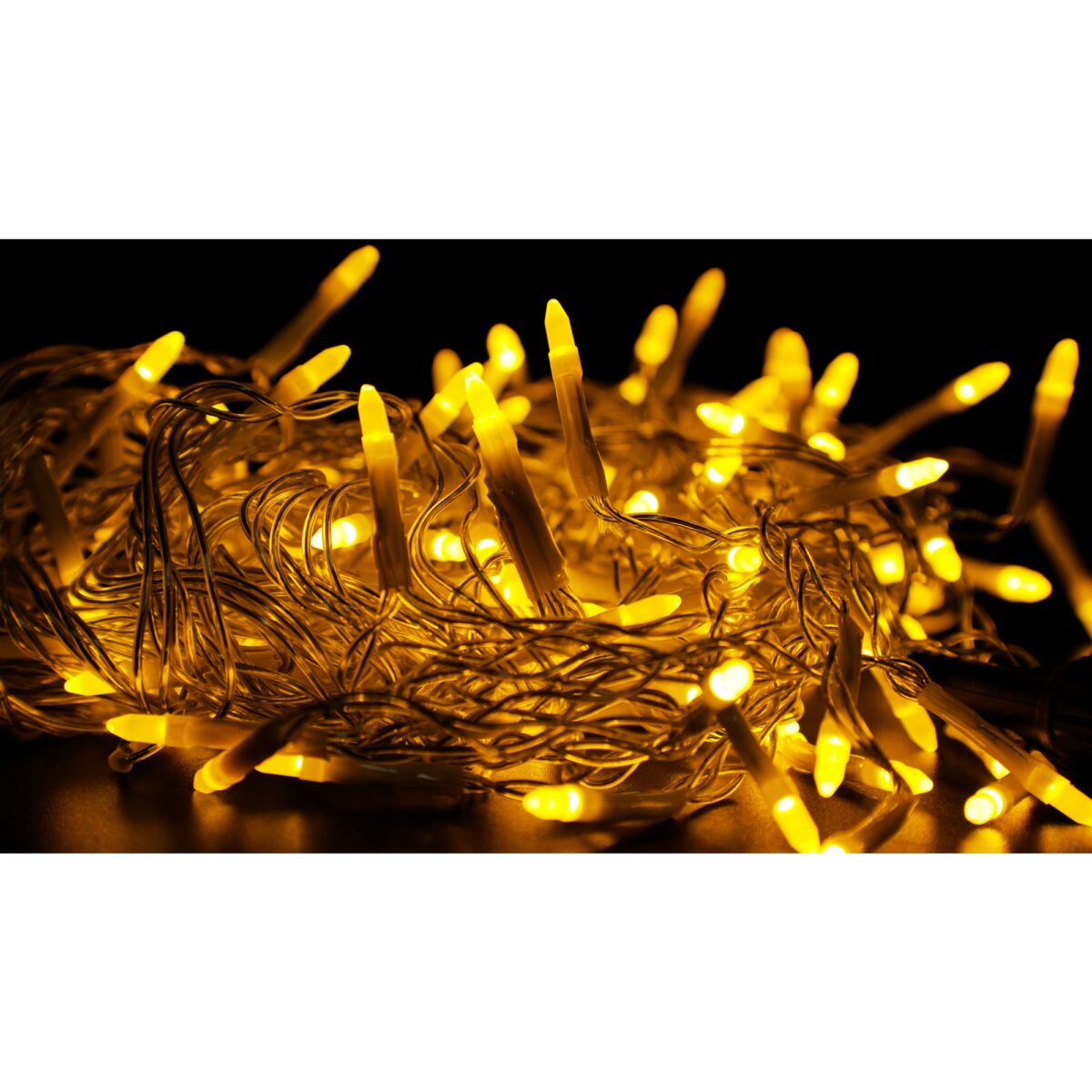 Sectiune Instalatie de Craciun, Embo®, Tip Turturi, Fara Alimentator, 5m, 143 LED-uri, 8 Jocuri de Lumini, Fir Transparent, Lumina Alb Cald, IP44, Interconectabila - imagine 4