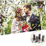 Tun Confetti Petrecere, Embo, Lungime 30 cm, Negru/Auriu - imagine 3