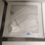 Set 4 Cutii pentru Baloane, Embo, Model Simplu, Tematica Aniversare, Cuburi Decorative din Plastic, Accesorii pentru Petrecere, 30 x30 cm, Transparente Contur Alb - imagine 5