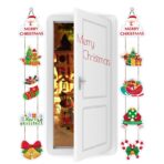 Set 2 Decoratiuni de Craciun, Embo, de Agatat, pentru Usa, Sfoara Inclusa, 21 cm/28 cm, din Hartie 350g, Multicolor - imagine 2