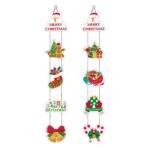 Set 2 Decoratiuni de Craciun, Embo, de Agatat, pentru Usa, Sfoara Inclusa, 21 cm/28 cm, din Hartie 350g, Multicolor - imagine 8