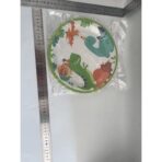 Set 10 Farfurii de Carton Happy Birthday, Embo, 23 cm, Tematica Aniversare, Model Dinozauri, Multicolor - imagine 2