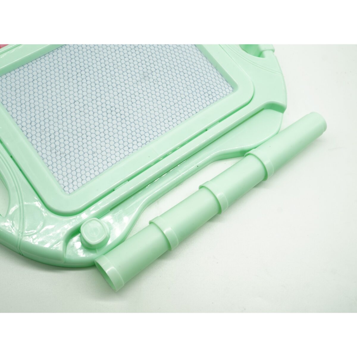 Tabla Magnetica pentru desen Embo, Pix, forma dreptunghi, dimensiuni 23x17 cm, Dezvolta Creativitatea, cu picioare suport, Verde - imagine 2