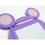 Tabla Magnetica pentru desen Embo, Pix, forma Soricel, dimensiuni 23x26.5 cm, Dezvolta Creativitatea, Mov - imagine 3