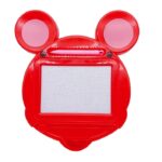 Tabla Magnetica pentru desen Embo, Pix, forma Soricel, dimensiuni 23x26.5 cm, Dezvolta Creativitatea, Rosu