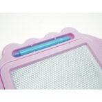 Tabla Magnetica pentru desen Embo, Pix, forma dreptunghi, dimensiuni 23x17 cm, Dezvolta Creativitatea, cu picioare suport, Roz Pal - imagine 4