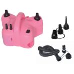 Pompa Electrica de Umflat Baloane, Embo, cu Doua Iesiri, Accesorii Incluse, 220V, Putere 600W, Accesorii petrecere, Roz
