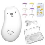 Pila Electrica, Embo, pentru Bebelusi si Adulti, din ABS, Incarcare USB, 6 Accesorii, cu Lumina Led, 8.8 x 4.9 cm, Alb